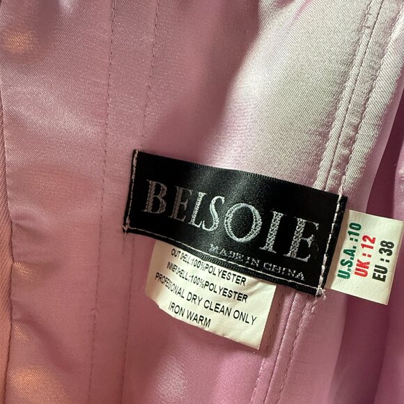 ๐BELSOIE Beautiful Cherry Blossom Chiffon Evening - Prom -Formal Dress w/Train - Picture 15 of 16